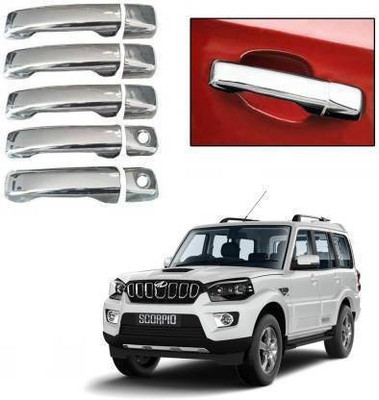 Amabu Car door handle chrome cover for Scorpio 2014 Model Chrome MAHINDRA Scorpio Side Garnish