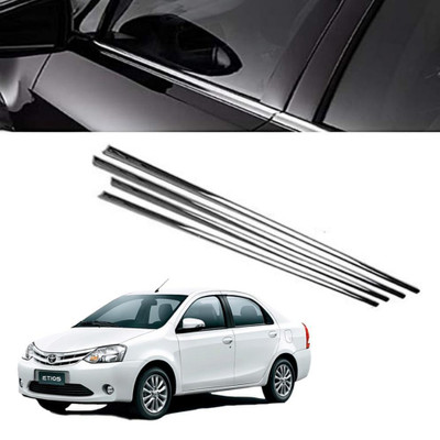 Rimpil Lower Window Garnish Etios Chrome Toyota Etios Side Garnish