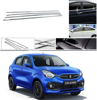 AutoZone Side Door Lower Window Garnish Chrome Suitable for Maruti Celerio (2021-2023) Chrome Maruti Celerio Side Garnish