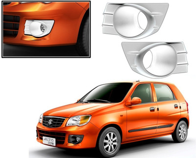 Autxin Chrome Fog Lamp Cover Garnish Trim Molding for Alto K10 Old 2010-2013 Model Glossy, Chrome Maruti Alto K10 LXI Petrol, Alto K10, Alto K10 VXI Petrol, Alto K10 LX Front Garnish