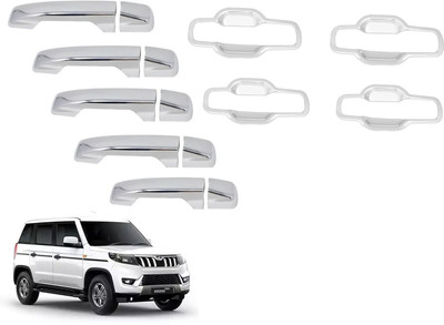 Lamkoti Car chrome silver plated door handle combo kit for neo Chrome MAHINDRA Bolero Side Garnish