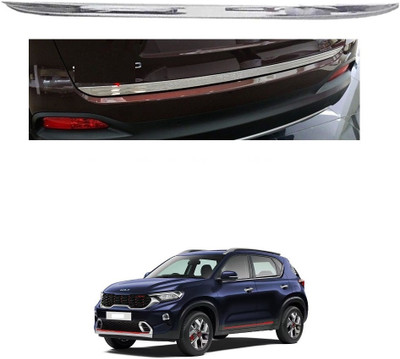 Suprozo Car dicky garnish stainless steel chrome shine rust proof for Kia Sonet Chrome, Glossy Kia NA Rear Garnish