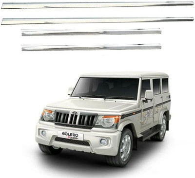 AutoZeal Lower Window Garnish (Chrome) Set of 4 For Mahindra Bolero All Model Chrome Mahindra Bolero Side Garnish