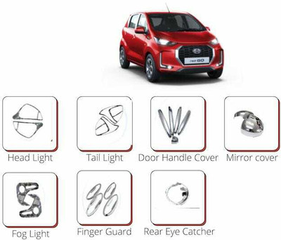 paxauto CAR GARNISH SIDE FRONT REAR CHROME FINISH Chrome NA i10 Side Garnish