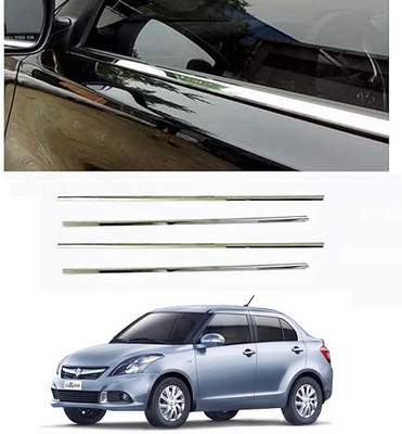 SLSHILPA Window Lower Chrome Garnish Compatible with Maruti Suzuki Swift Dzire 2015 Chrome Maruti Swift Dzire Side Garnish