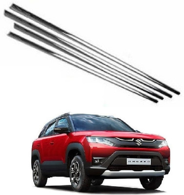 ROSHNEER ENTERPRISES Stainless Steel Chrome Finish Window Lower Garnish FOR BREZZA 2022 ONWARDS /0137 Chrome Maruti Vitara Brezza LXI Petrol Side Garnish