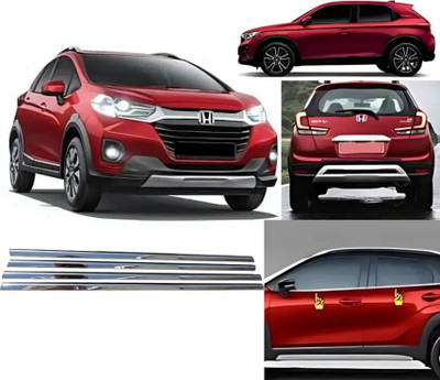 Ad chrome Stainless Steel Car Lower Window Garnish 4pcs/Set For WR-V Chrome Honda Eeco Side Garnish