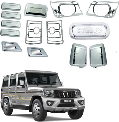 SNTP Premium Quality Combo Kit For Bolero 2020-2024 Set of 14Pcs Chrome MAHINDRA Bolero Front Garnish