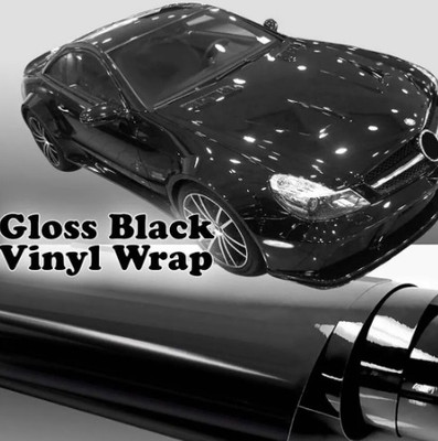 AMAZBIRD Wrap for Car & Bike(Black)