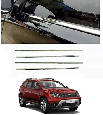 SLSHILPA Window Lower Chrome Garnish Compatible with Renault Duster Chrome Renault Duster Side Garnish