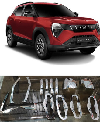 Autxin Chrome Combo Kit Exterior Accessories Garnish Molding Trim for Mah-indra 3XO Glossy MAHINDRA One Side Garnish