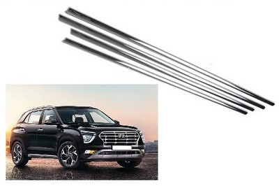 ROSHNEER ENTERPRISES Stainless Steel Chrome Finish Window Lower Garnish for CRETA 2020 /0074 Chrome Hyundai Creta Side Garnish