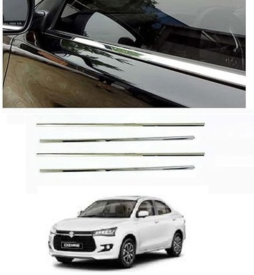 SLSHILPA Window Lower Chrome Garnish Compatible with Maruti Suzuki Swift Dzire 2025 Chrome Maruti Swift Dzire Side Garnish