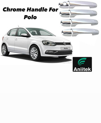 ANiiTEK FULL Chrome Door Grab Handle Car Cover Side Garnish Chrome Chrome Volkswagen Polo Side Garnish