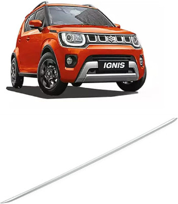 jagankirpa Rear Chrome Dicky patti/Trim/Garnish steel Garnish for Suzuki IGNIS Chrome, Glossy, Matte Maruti Ignis 1.3 Delta Rear Garnish