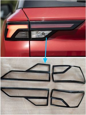 autoxin New Brezza 2022 Rear Garnish Tail light Cover Black Piano -Set of 4 Pcs Glossy Maruti Vitara Brezza LDi Rear Garnish