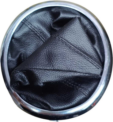 Auto-Ex Gear Shift Lever Cover Boot Pu Leather Swift / Swift Dzire (Chrome Finish) Car Gear Lever(Black)
