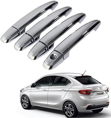 Uneestore Chrome Door Handle COVER for Tata Tigor Car Grab Handle Cover