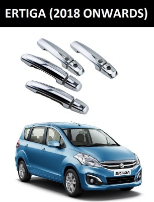 Autoxygen Ertiga (With Sensor Cut) Car Chrome Plated Front and Rear Door Handle Cover Car Grab Handle Cover