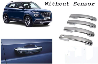 Bubu Car silver chrome door without sensor handle cover for Hyundai Venue All Model Car Grab Handle Cover