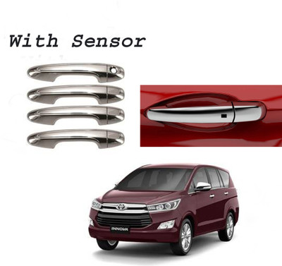 Lamkoti Car silver Plated chrome doorsensor handle cover for Toyota Crysta Car Grab Handle Cover