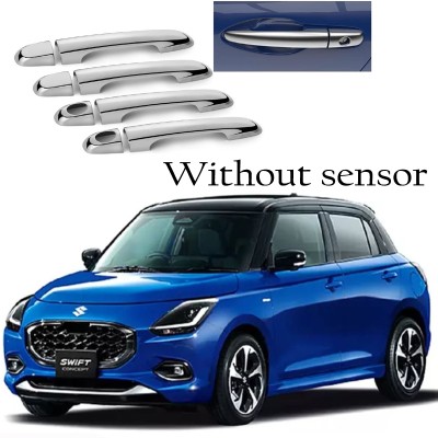 Bubu Car silver plated chrome door handle cover for Swift 2024 onward Car Grab Handle Cover