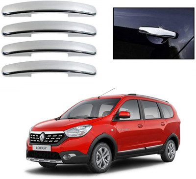 Adhvik (Pack Of 4) Car Door Catch Handle Cover Chrome Finishing For Renault Lodgy Cars Car Grab Handle Cover