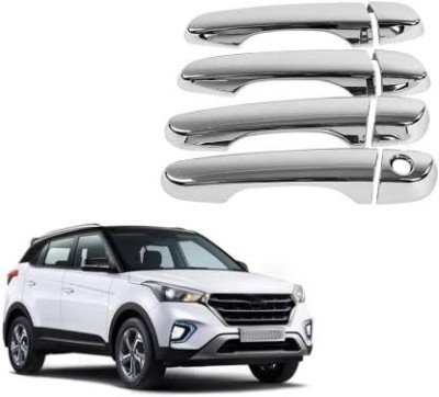 Amabu Car silver Plated chrome door handle catch cover for Hyundai Creta (2015-2017) Car Grab Handle Cover