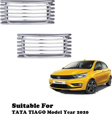 GS Grow n Shine Pack of 2 Side_Indicator_Guard_Cover_SMS_0122 Standard Chrome indicator Jaali_GS0122 Car Grill Cover(Plastic Tata Tiago 1.05 Revotorq XB)