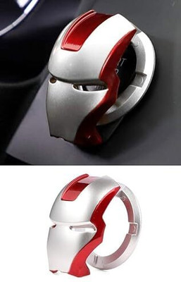 Shakambhri (ABS Silver Red)Car Engine Start Stop Switch Lambo Style Button Cover Iron Man Engine Start/Stop Button