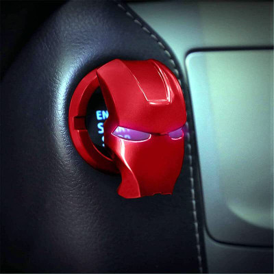 Shakambhri (ABS Red)Car Engine Start Stop Switch Lambo Style Button Cover Iron Man Engine Start/Stop Button