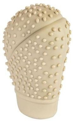 Cloudsale Car Non Slip Soft Silicon (Hockey Shape) Gear Shift Knob Cover 1Pcs Car Handbrake Grip(Beige)