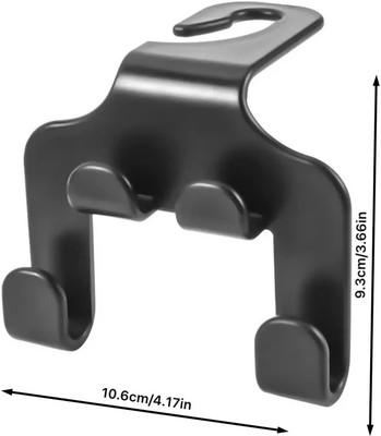 Cpixen Durable Car Back Seat Hooks Hanger for Purses and Bags Organizer Car Multi Pocket(10 L)