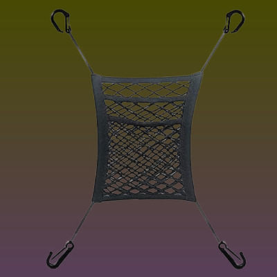 TRIVORA 3-Layer Car Mesh Organizer, Seat Back Net Bag, Automotive Seat Back Organizers, Car Multi Pocket(1 L)