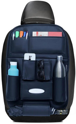 Auto Oprema Car Meal Tray Black Organizer PU Bag With Folding Car Multi Pocket(1 L)