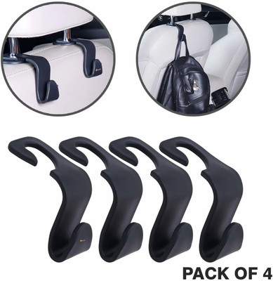 DIGSMORDEN Car Backseat Head Rest Organizer Hook Hanger Car Side Seat Catcher - 4 pcs Car Side Seat Catcher(10 L)