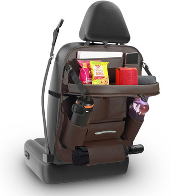 Tradesk Car Back Seat Organiser Brown Car Multi Pocket(11 L)