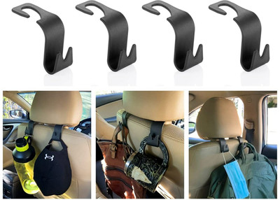 jpdsrn 4 PIS CAR BACKREST HANGER Car Side Seat Catcher(10 L)