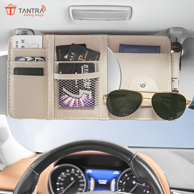TANTRA Car Sun Visor Organizer – Premium Quality & Stylish Storage Solution Car Dashboard tray(1 L)