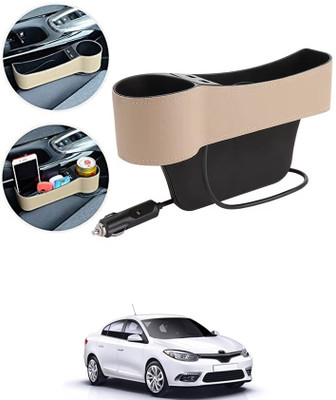 MSNP Seat Gap Organizer Front Seat with Stroge Funtion & Usb Ports For Car 90 Car Side Seat Catcher(0 L)