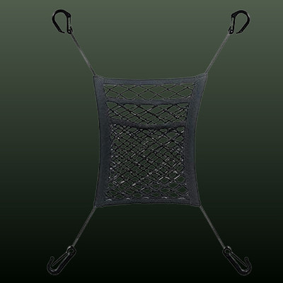 Kyyra 3-Layer Car Mesh Organizer, Seat Back Net Bag, Automotive Seat Back Organizers, Car Multi Pocket(1 L)