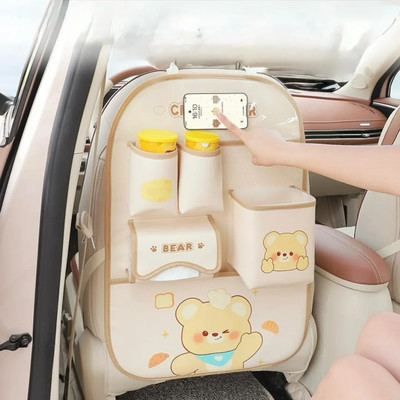 swabs 2 in 1 Cartoon Car Seat Organiser Car Multi Pocket(0 L)