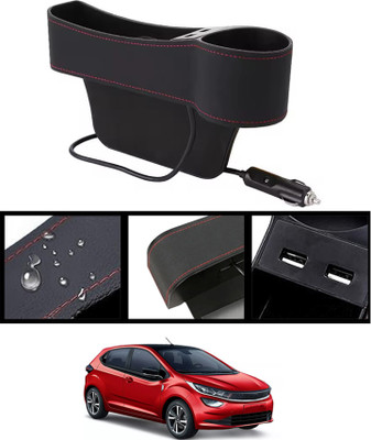 MSNP Seat Gap Organizer Front Seat With USB Ports ,Cup,Phone,Key,Coin Holder 14 Car Side Seat Catcher(0 L)