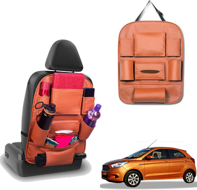 PEEPS STORE Peepsstore pack of 1 Tan,Orange colour car organizer bags for Figo 2015 New Car Multi Pocket(6 L)