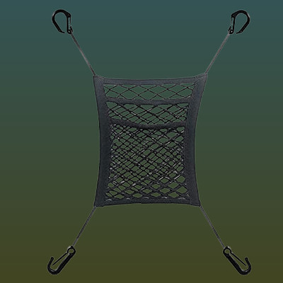 Olvis 3-Layer Car Mesh Organizer, Seat Back Net Bag, Automotive Seat Back Organizers, Car Multi Pocket(1 L)