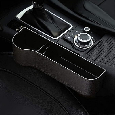 Deoxys 1PC Car Seat Organizer with Bottle Holder Multipurpose Car Side Seat Catcher(0 L)