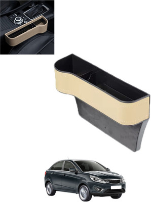 MSNP Front Seat Gap Filler Organizer With Cup Holder & Stroge Function For Car 276 Car Side Seat Catcher(0 L)