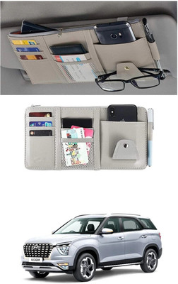 FF TRADERS Car Visor Hanging Organiser for Alcazar Car Multi Pocket(0 L)