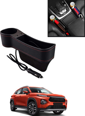 AYW Multifunctional Black Side Seat Pocket With USB Socket For Car-284 Car Side Seat Catcher(0 L)