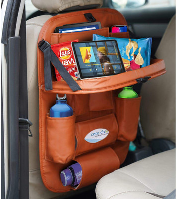 Tradesk Car Back Seat Organizer Tan Car Storage Bag(11 L)